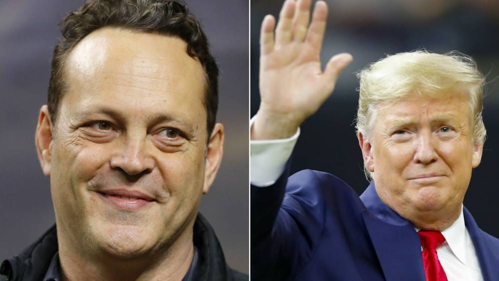 Vince Vaughn Shakes President Donald Trump's Hand at a Football Game -- and Twitter Has Some Feelings About It - www.etonline.com