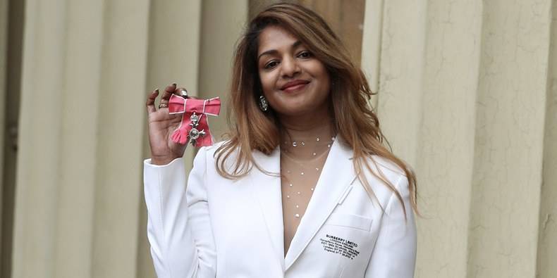 M.I.A. Receives MBE From Prince William at Buckingham Palace - pitchfork.com - Britain - county Buckingham