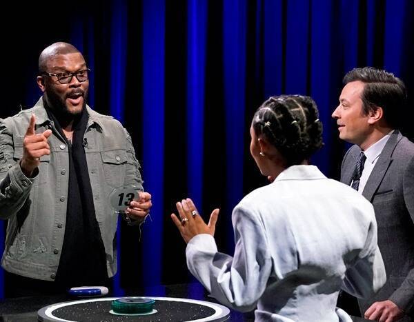 Watch Jimmy Fallon Frustrate and Fluster Tyler Perry During a Game of Catchphrase - www.eonline.com - county Fallon
