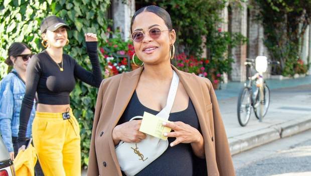 Christina Milian Looks Like She’s About To Pop With Big Baby Bump On Display In Tight Black Dress - hollywoodlife.com