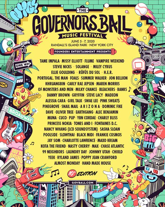 Here’s The Full 2020 Governors Ball Lineup - genius.com - New York