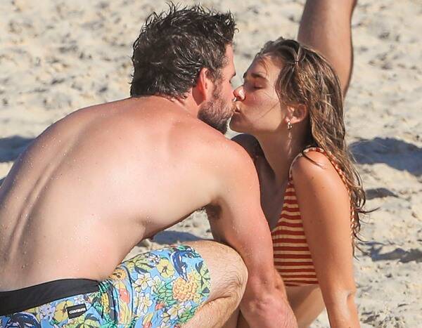 See Liam Hemsworth and Girlfriend Gabriella Brooks Kissing on the Beach - www.eonline.com - Australia - county Bay