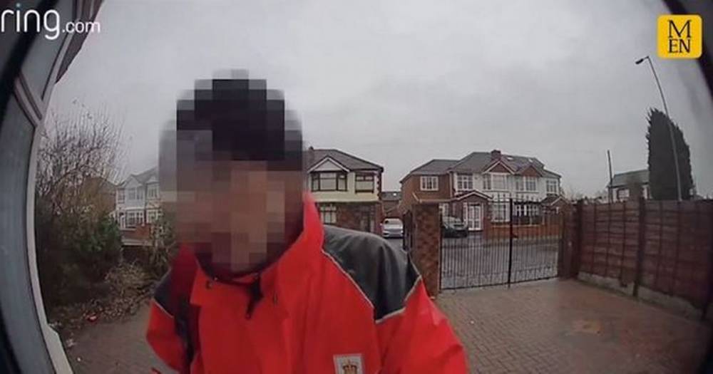 Watch: Postman caught using horrific racist insult by 'smart doorbell' video - www.manchestereveningnews.co.uk - Manchester