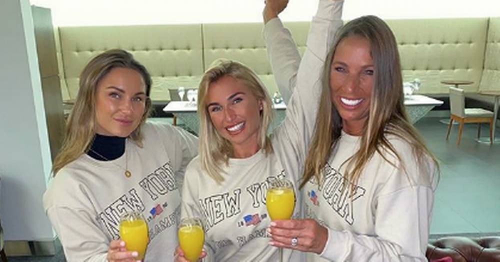 Billie Faiers slams 'fun sucking' BA staff as she's told off for laughing on flight with sister Sam and mum Sue - www.ok.co.uk - Britain - New York