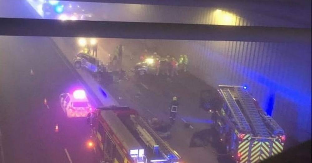 Woman dies in horror crash on the A555 Manchester Airport relief road - www.manchestereveningnews.co.uk - Manchester