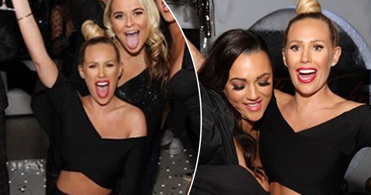 Kate Wright flashes toned abs as she lets her hair down at lavish New Year’s Eve party - www.ok.co.uk