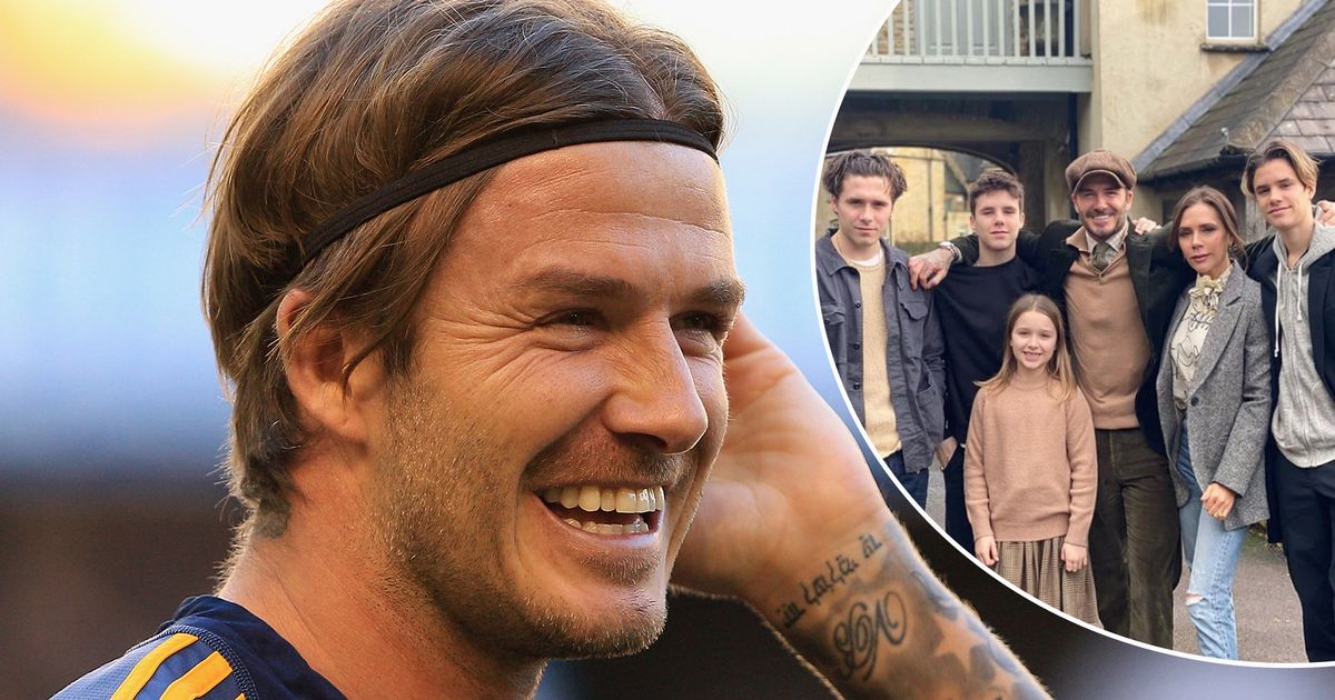 David Beckham's kids copy his most iconic hairstyles in fun family photo - www.ok.co.uk