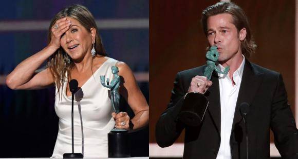 SAG Awards 2020: Brad Pitt gushes as Jennifer Aniston WINS; Stops everything to watch her acceptance speech - www.pinkvilla.com
