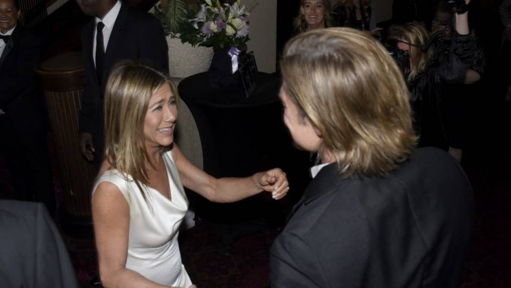 See Brad Pitt's Sweet Reaction to Jennifer Aniston's SAG Awards Win - www.etonline.com
