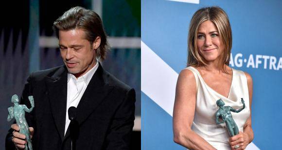 SAG Awards 2020: Brad Pitt jokes of his Tinder profile, Jennifer Aniston compares The Morning Show to therapy - www.pinkvilla.com - Hollywood