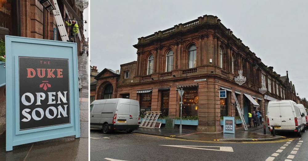 The Duke: Kilmarnock restaurant's opening date revealed - and diners can get 40 per cent off - www.dailyrecord.co.uk