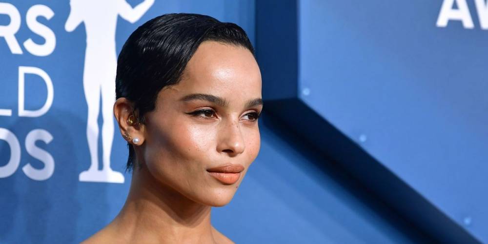 Zoë Kravitz Nailed Old Hollywood Glamor in Full-Length Gloves at the SAG Awards - www.marieclaire.com