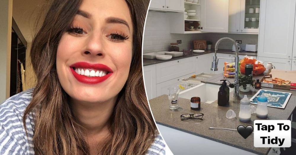 Stacey Solomon turns messy kitchen sparkling as she invites fans to 'tap to tidy' - www.ok.co.uk