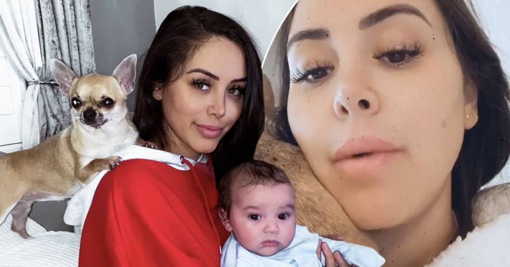 Marnie Simpson shares her ‘worry’ over one of her Chihuahua dogs being ‘jealous’ of baby son Rox - www.ok.co.uk