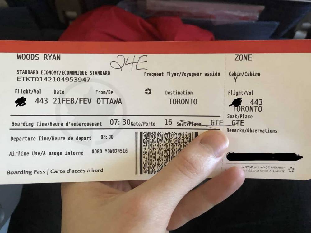 A Plane Ticket With GTE Seat – How I Solved The Problem - www.outwithryan.com
