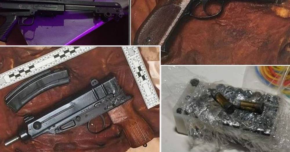 Sawn offs, semi-automatic handguns, a sub machine gun and grenades - the huge haul of deadly weapons seized by police tackling the Salford gang wars - www.manchestereveningnews.co.uk