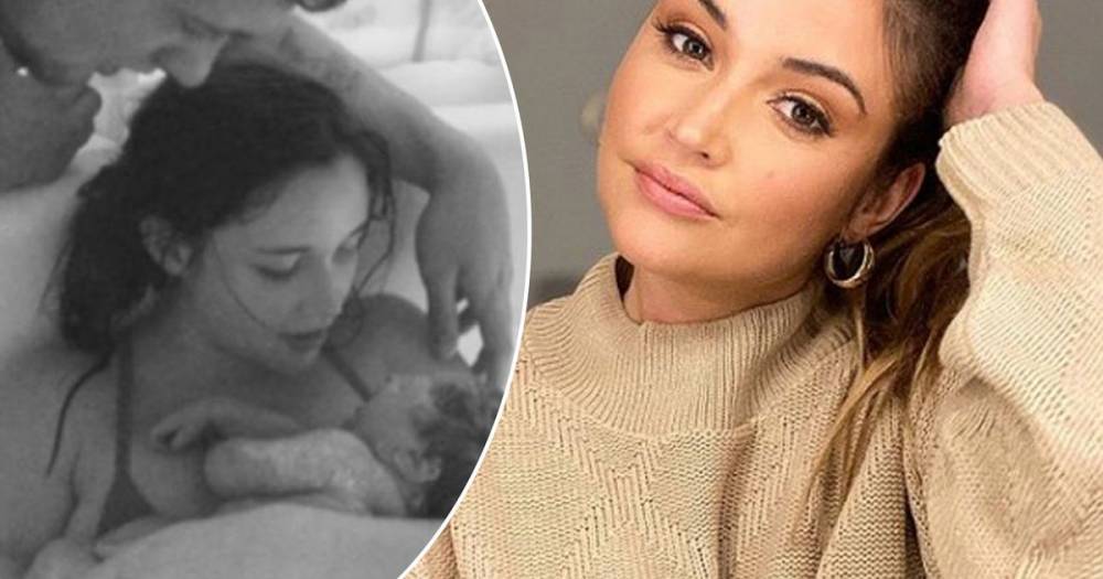 Jacqueline Jossa shares candid photo of her water birth after welcoming daughter Ella four years ago - www.ok.co.uk