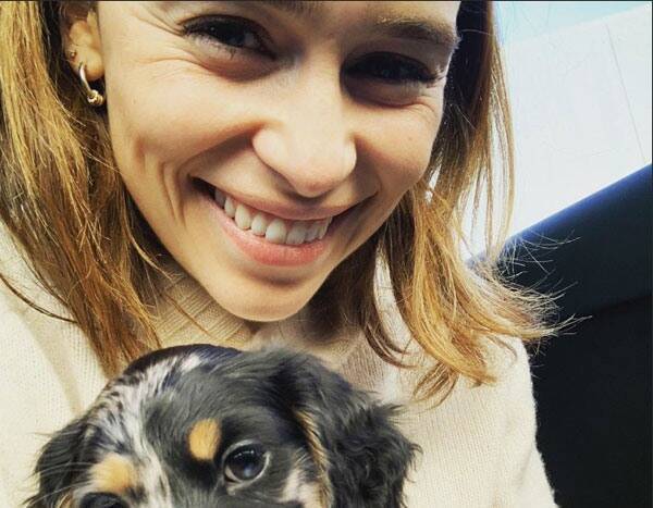 Emilia Clarke's "New Main Squeeze" Is Too Cute For Words - www.eonline.com