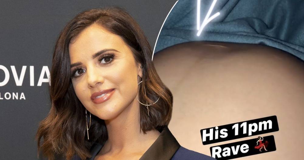 Lucy Mecklenburgh shares intimate video of baby son moving in womb as she counts down to due date - www.ok.co.uk