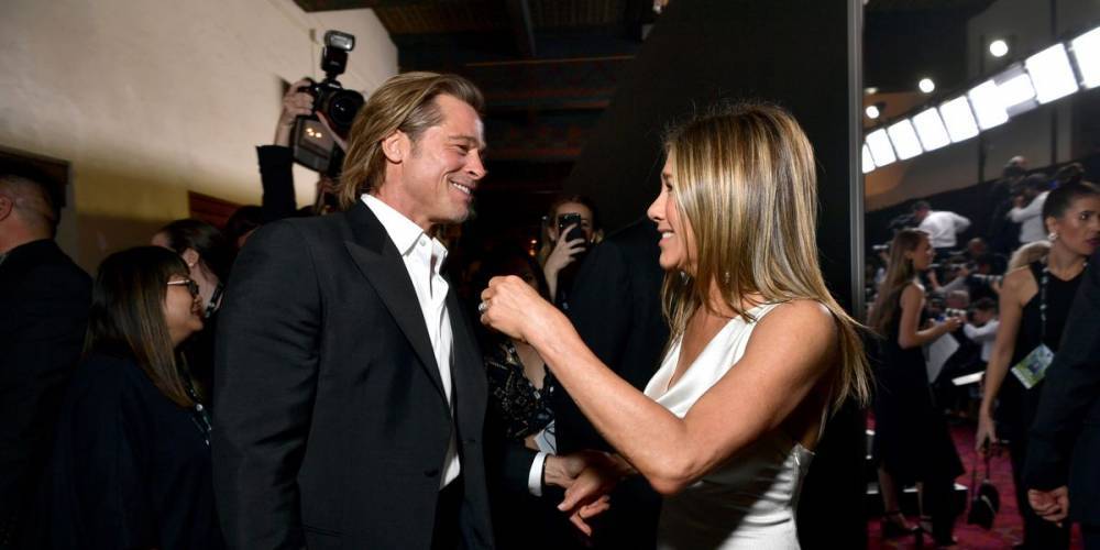 A Body Language Expert Says Brad Pitt and Jennifer Aniston Have Unfinished Business - www.marieclaire.com