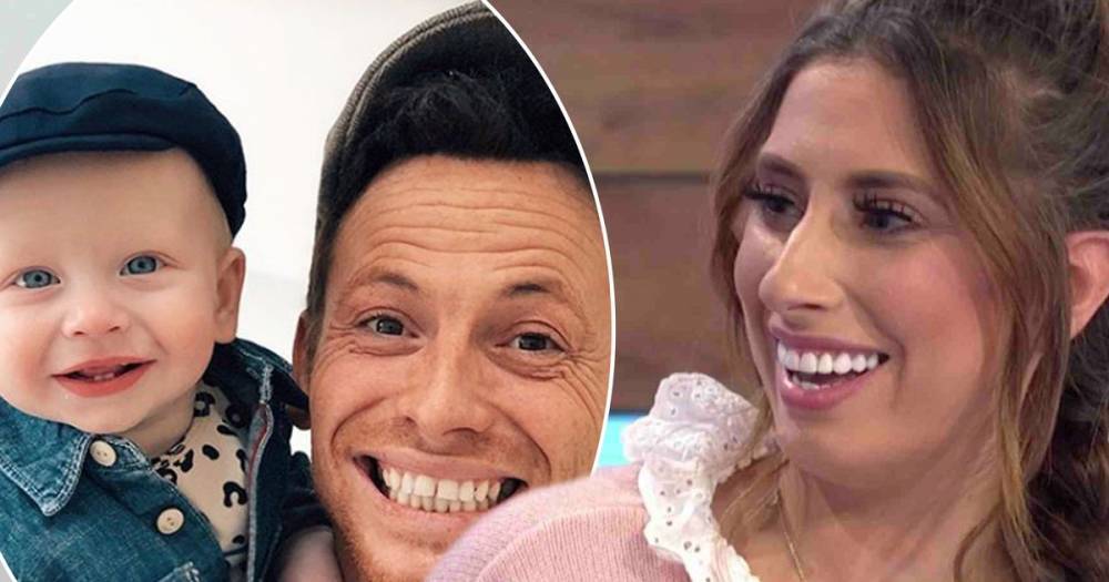 Stacey Solomon gushes over Joe Swash with adorable snap of him wearing matching hats with baby Rex - www.ok.co.uk