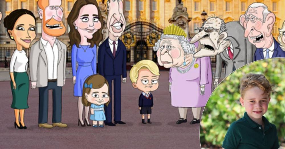 Royal Family turned into satirical cartoon by comedian behind Prince George meme account - www.ok.co.uk