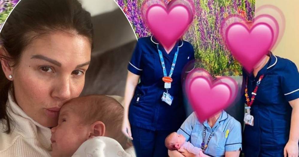 Rebekah Vardy pays tribute to NHS midwives in emotional post about newborn daughter Olivia - www.ok.co.uk