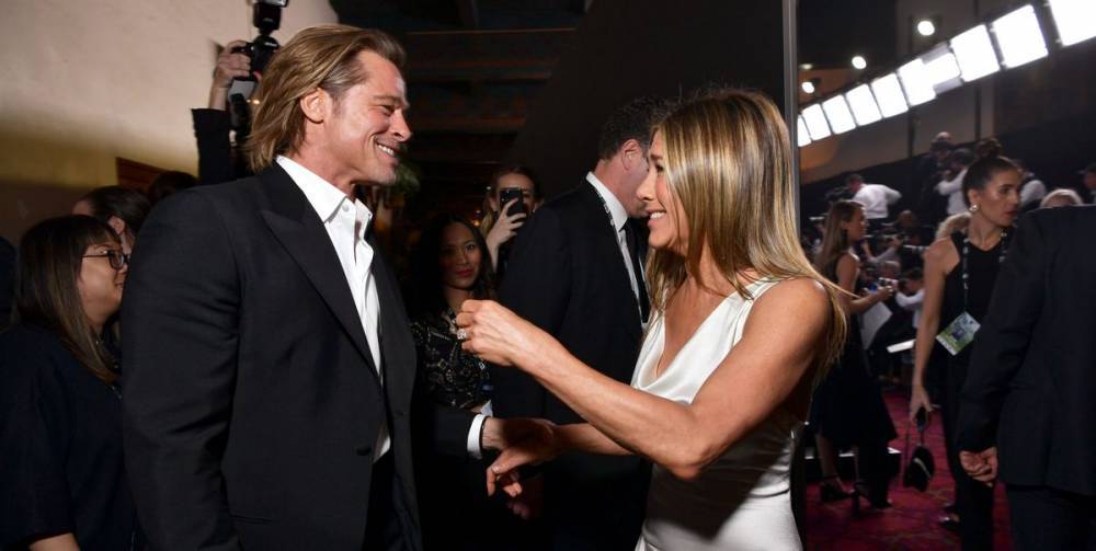 Jennifer Aniston Is Reportedly 'Happy to Have Brad Pitt Back in Her Life as a Friend, But That's It' - www.elle.com