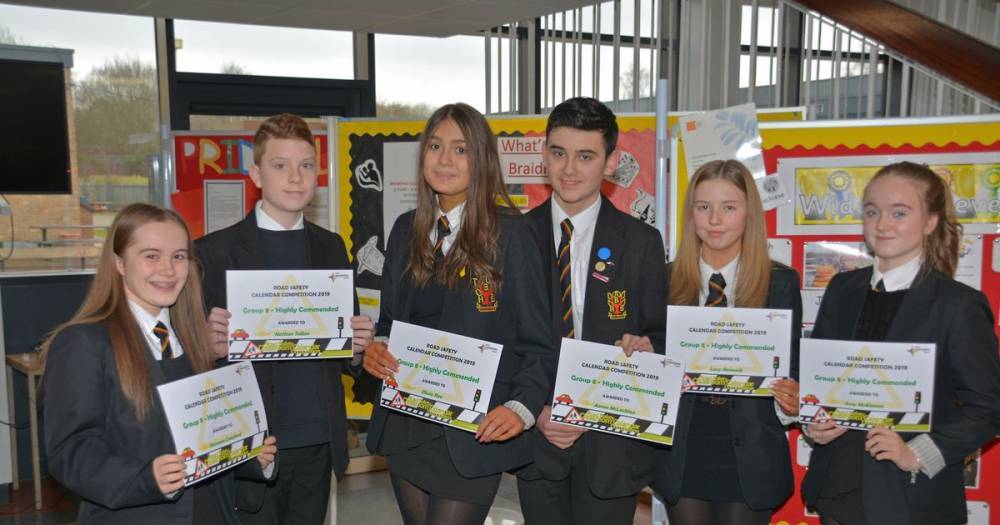 Braidhurst High entered their poster designs in this year’s calendar competition - www.dailyrecord.co.uk