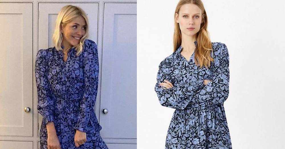 Holly Willoughby's flirty floral mini dress is just £29.50 and is selling out quick - www.ok.co.uk