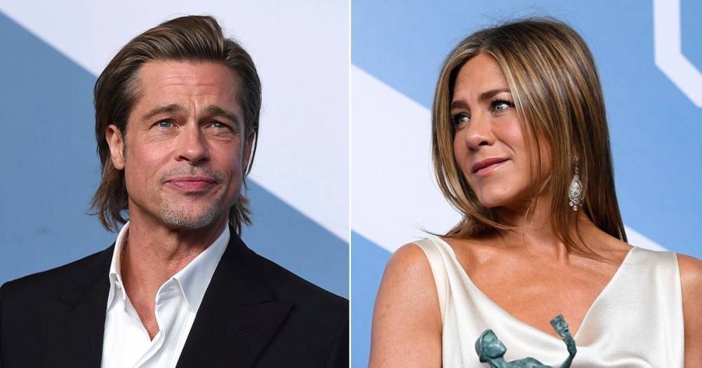 Brad Pitt Reacts to Hoopla Caused by His SAG Awards Reunion With Jennifer Aniston - www.usmagazine.com - Hollywood