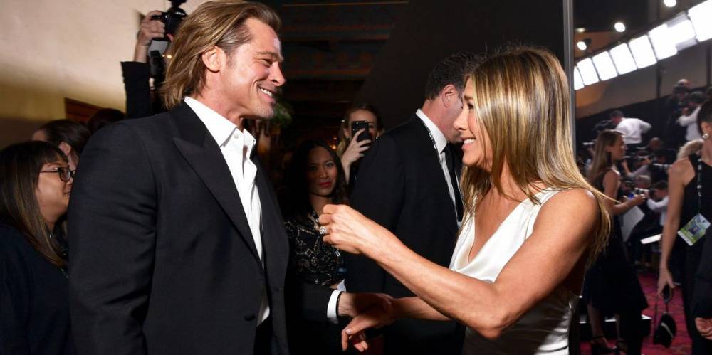 Brad Pitt Says He's Blissfully Unaware of Your Obsession With Him and Jennifer Aniston Getting Back Together - www.elle.com - Santa Barbara