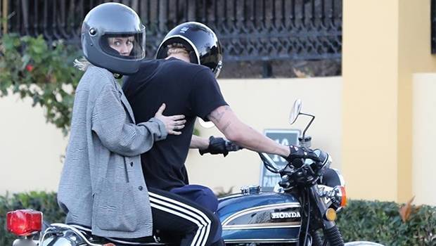 Miley Cyrus Catches A Ride On The Back Of Cody Simpson’s Motorcycle After Lunch Date — Pics - hollywoodlife.com - California