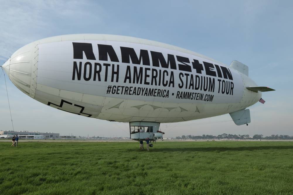 Rammstein Promotes North American Stadium Tour with a Blimp - variety.com - Los Angeles - USA - California - Germany