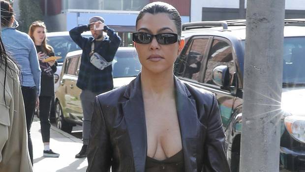 Kourtney Kardashian, 40, Rocks Low-Cut Top On Lunch Outing After Admitting She ‘Wishes’ She Was Pregnant - hollywoodlife.com