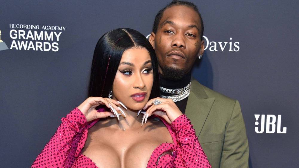 Offset Gets Handsy With Cardi B on the Red Carpet at Pre-GRAMMY Gala: Pics! - www.etonline.com