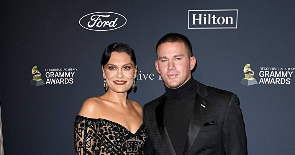 Jessie J and Channing Tatum looked loved up at pre-Grammys gala - www.wonderwall.com - California