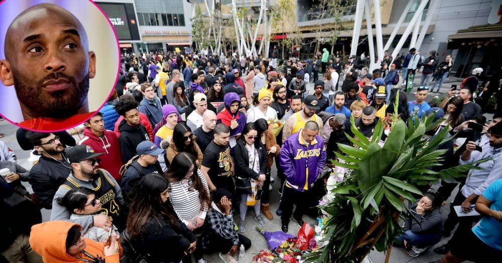 Fans Gather Outside the Staples Center in Los Angeles to Pay Tribute to Kobe Bryant After His Death - www.usmagazine.com - Los Angeles