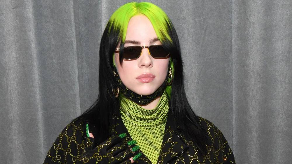 Billie Eilish Serves Reptilian Glam With Long, Gucci-Branded Nails - www.mtv.com