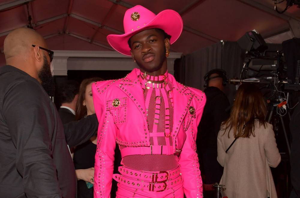 Lil Nas X Is an Edgy Cowboy in Studded Hot Pink Outfit at 2020 Grammys: See Pic - www.billboard.com
