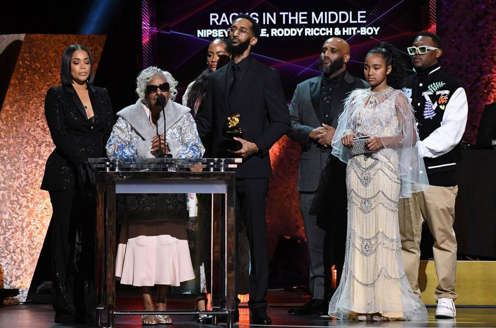 Nipsey Hussle Wins First Grammy: Rapper's Family Posthumously Accepts Best Rap Performance - www.billboard.com - Los Angeles