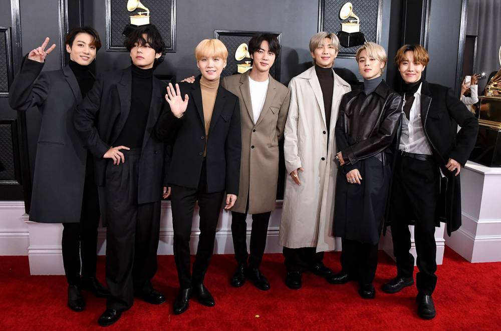 Watch BTS Reveal Who They Want to Collaborate With Next on Grammys Red Carpet - www.billboard.com