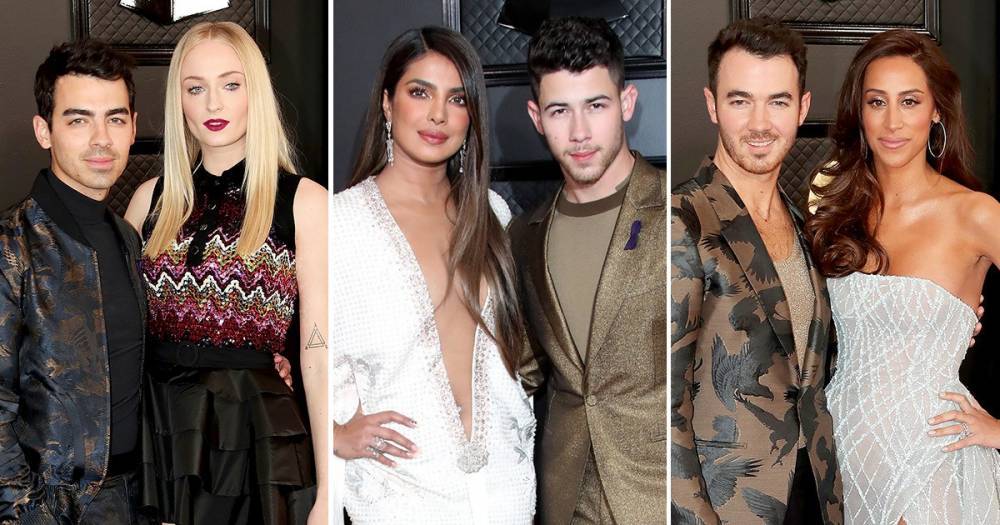 The Jonas Brothers and Their Wives are Burning Up the 2020 Grammy Awards Red Carpet - www.usmagazine.com