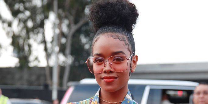 H.E.R. Offers a Rare Look at Her Face—sans Dark Sunglasses—at the 2020 Grammys - www.harpersbazaar.com
