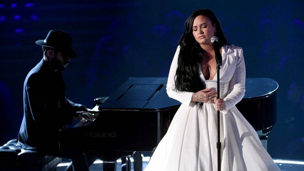 Demi Lovato Tears Up During Emotional 'Anyone' Performance at 2020 GRAMMY Awards - www.etonline.com