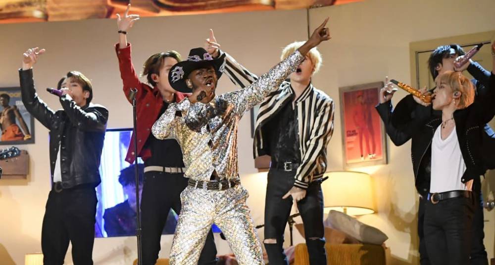 Watch Lil Nas X team with BTS, Diplo, Nas, Mason Ramsey, and more for Grammys performance - www.thefader.com - city Seoul