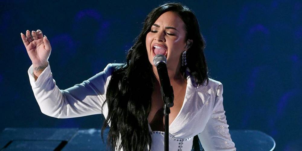 Demi Lovato Tears Up at the Grammys During Her First Live Performance Since Her Overdose - www.harpersbazaar.com