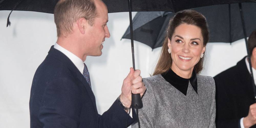 Kate Middleton Wraps Up in a Chic Gray Coat for an Appearance with Prince William - www.harpersbazaar.com