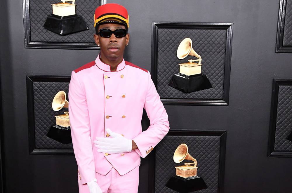 Tyler, The Creator Wore a Pink Bellhop Outfit Complete With Luggage on the Grammys Red Carpet - www.billboard.com - Russia - Beverly Hills