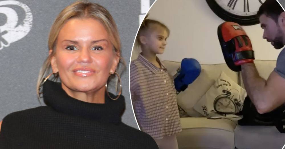 Kerry Katona fans call her daughter DJ a 'fighter' as she shows off her impressive boxing skills - www.ok.co.uk